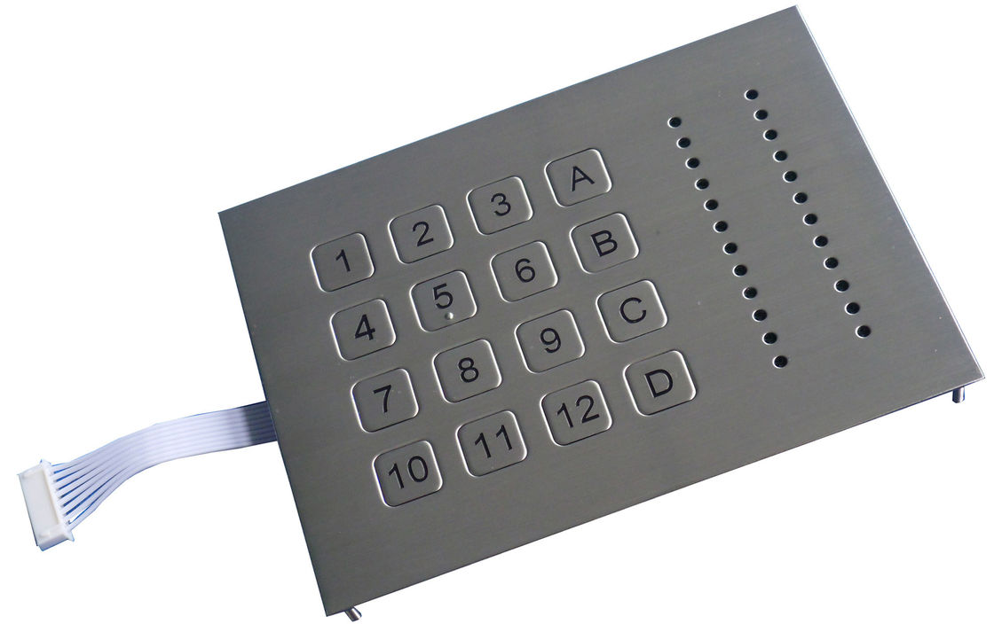 Ruggedized Weatherproof Metal Keypad With 16 Keys for acces control system