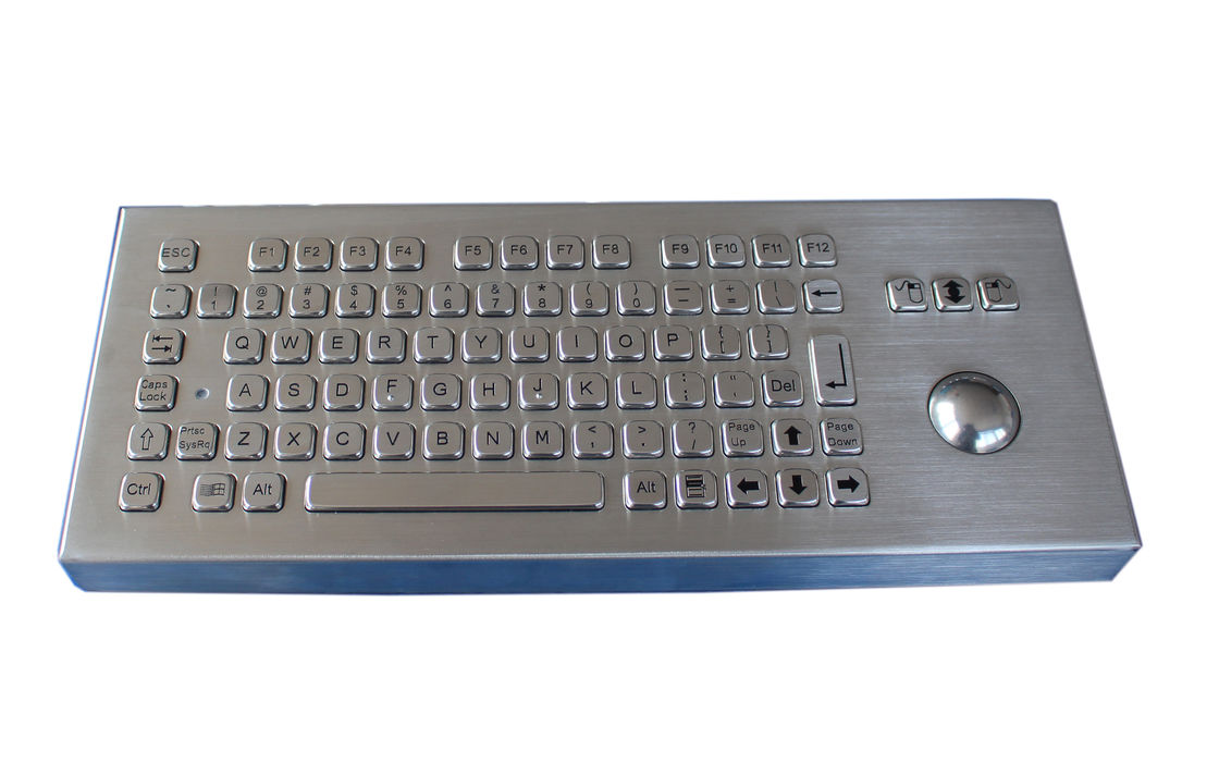 Custom Stainless steel inustrial metal keyboard / trackball keyboards explosion proof