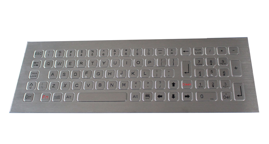 81 Keys Multimedia Keyboard Industrial Metal Keyboard  Washable For Outdoor