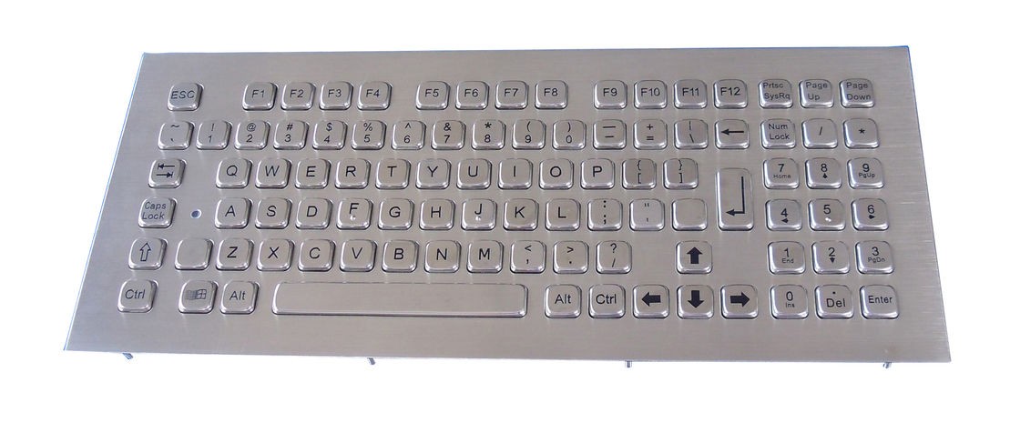 USB 79 keys stainless Steel Keyboard with integrated numeric keypad