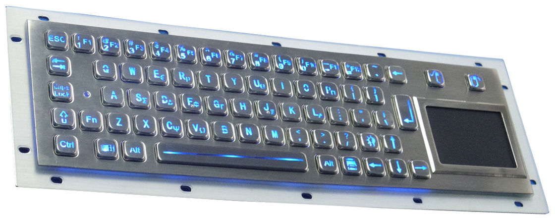Metal Backlit USB Keyboard / Backlit Mechanical Keyboard With Ruggedized Touchpad