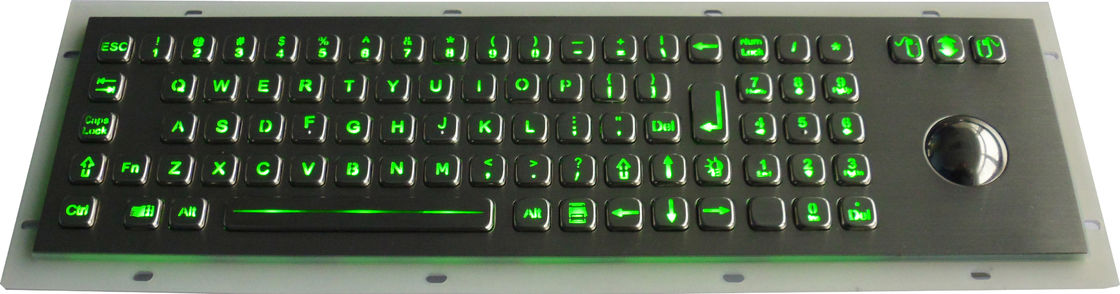 Waterproof metal Backlit USB Keyboard with 81 Keys compact illuminated keyboard