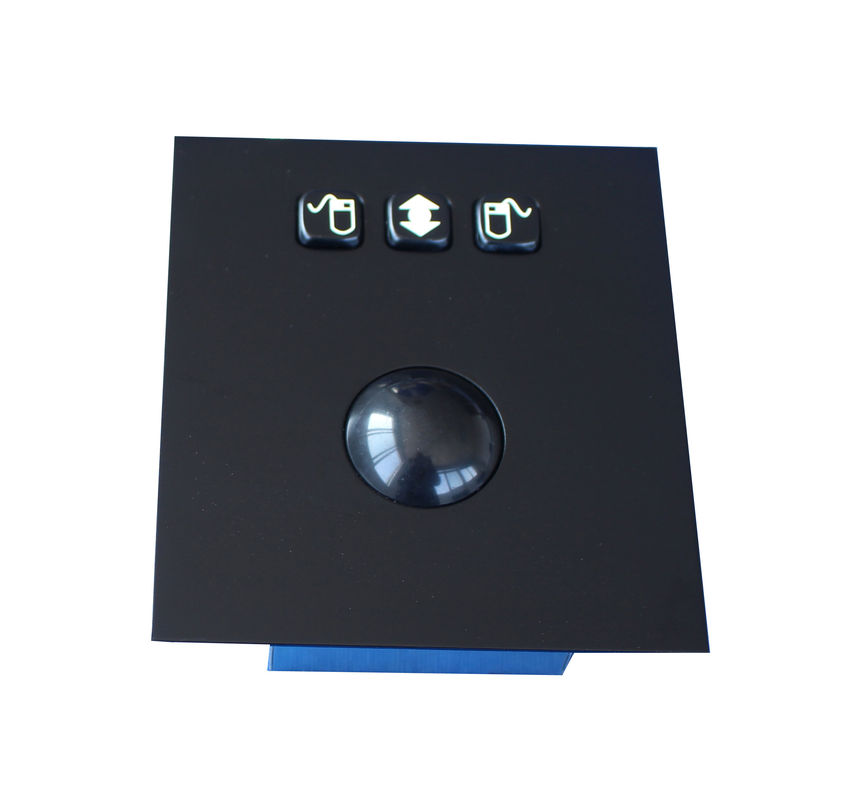 IP65 Vandal proof Top panel black stainless steel waterproof stainless steel optical trackball