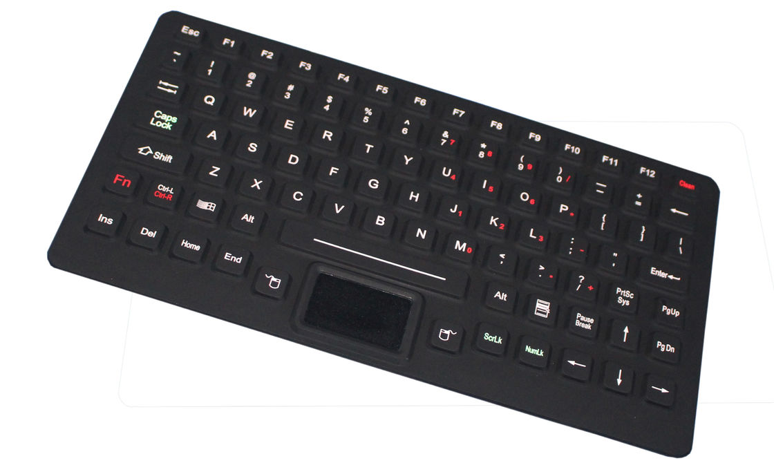 89 Keys IP65 Dynamic Sealed Backlight illuminated Keyboard With Touchpad