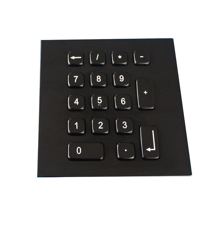 17 Keys Ip65 Rate Industrial Black Usb Metal Keypad With Custom Layout