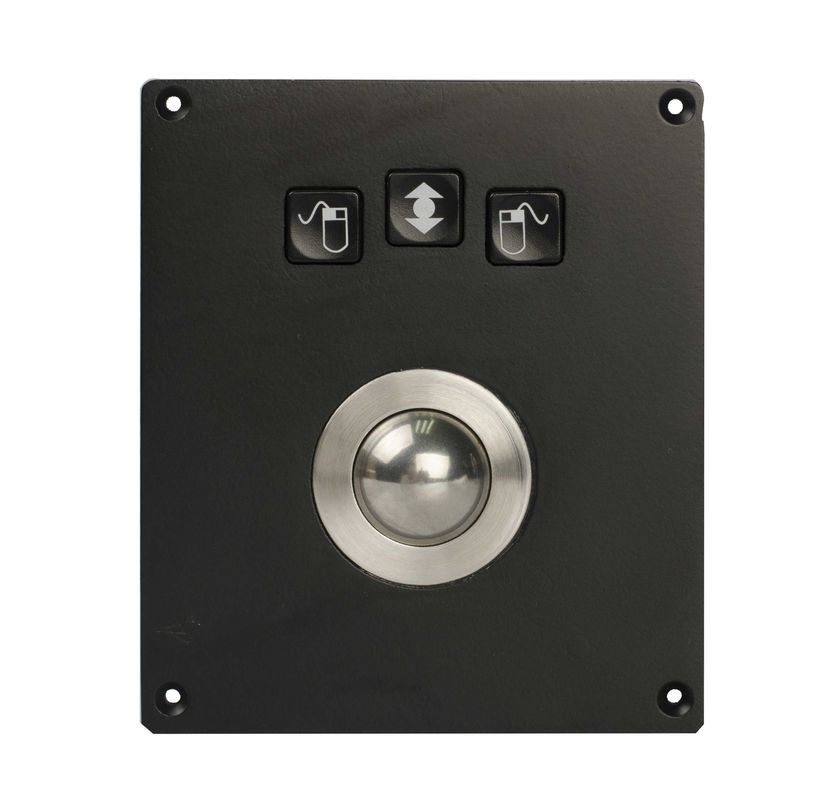 Black 25mm Military Trackball Vandal Proof With Red Phenolic Resin Mechnical