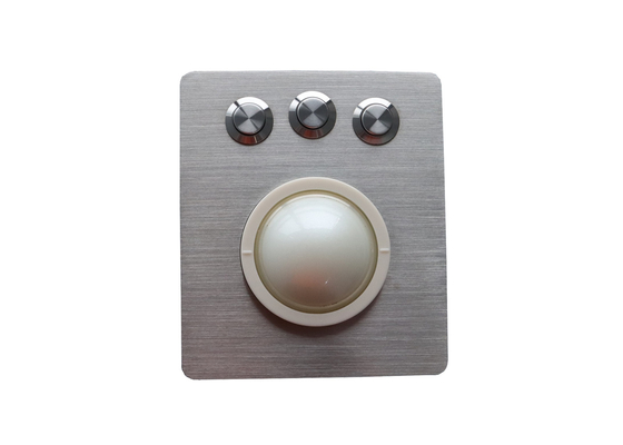 50mm White Small Trackball Mouse Pointing Device For Industrial Application