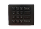 Durable 16 Keys Metal Numeric Keypad Backlit Brushed Stainless Steel