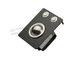 Mini Industrial Black Metal Trackball Pointing Device with Mouse Buttons at Top Panel Mount