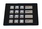 4 x 4 Keys Custom Vandal Resistant Metal Keypad With Backlit , Numeric Keys
