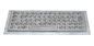 64 Keys Stainless Steel Backlit Usb Keyboard , Industrial Metal Keyboard With Trackball