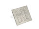 IP67 Rated Backlight Industrial Metal Keypad With 0.45mm Short Stroke 