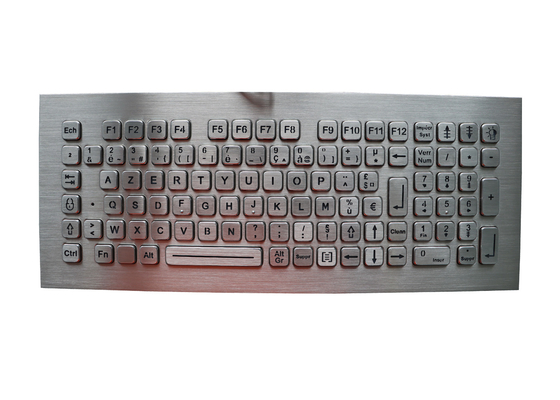 Embedded Rugged Backlit USB Keyboard IP67 Kiosk Stainless Steel Industrial Keyboard