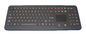 Red illuminated 108 key ruggedized full keyboard with touchpad for medical