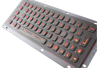 Stainless Steel Backlit USB Keyboard IP65 Industrial kiosk Keypad