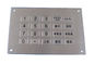 20 keys USB waterproof metal numeric keypad top panel mounting solution
