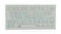 Dust / Oil proof membrane panel mount keyboard white or black color