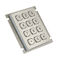 Dustproof Weatherproof Metal Keypad 12 Keys Access Control With 2.0mm Long Stroke