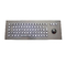 74 Keys Rugged Backlit Usb Keyboard With Optical Trackball Top Panel Mount Solution