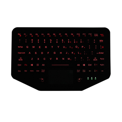 Backlight Vehicle IP68 Usb Rubber Keyboard Desktop Version Industrial