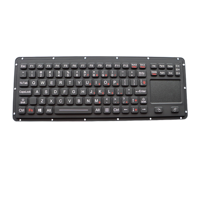 Military Emc Keyboard With Touchpad Backlight Membrane Key Switch Technology