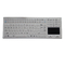 Medical Washable Rubber Silicone Industrial Keyboard With Touchpad