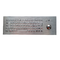 IP67 Rugged Metallic Keyboard With Trackball Vandal Proof Stainless Steel