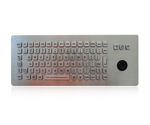 Metal Wired Backlit Keyboard Vandal Proof  With Hula Pointer Mouse