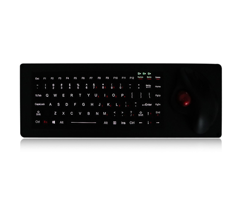 EMC Silicone Rubber Keyboard With optical Trackball Aluminum Housing