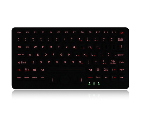 Military Level EMC Keyboard Stainless Steel Back Plate Rubber Backlight