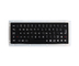 Brushed Black Titanium Industrial Keyboard Customized Metal Koisk Keyboard