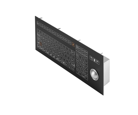Food And Beverage Industrial Membrane Keyboard With Trackball Omron Switch
