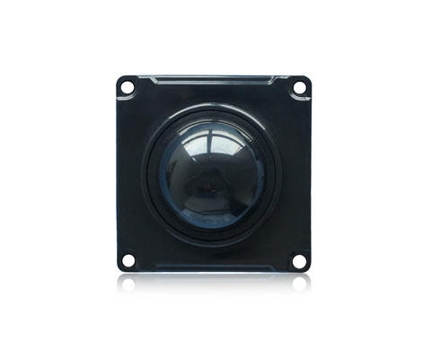 38mm Militaryl Level Mechanical Trackball Module Vandal Proof Black Harden Resin Ball