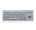 IP65 dustproof long stroke industrial metal keyboard with 3 mouse buttons trackball