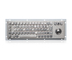 69 keys compact format IP65 static stainless steel keyboard with optical trackball