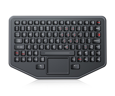 Ip68 Waterproof Ruggedized Silicone Industrial Keyboard For Harsh Environments