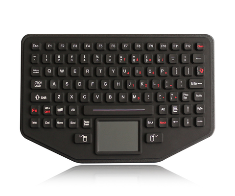 Ip68 Dynamic Sealed Silicone Industrial Keyboard Desktop With Backlight