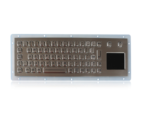 IP65 Stainless Steel Backlit USB Keyboard With Tough Touchpad