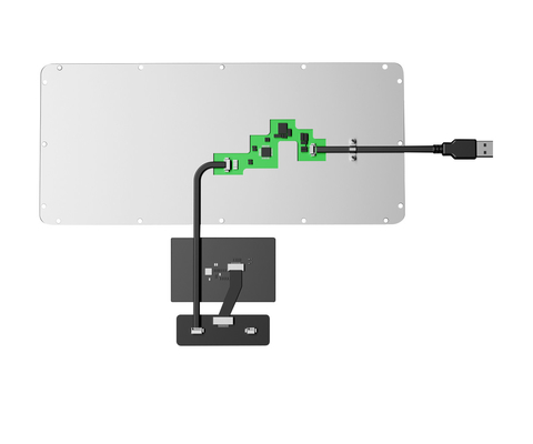 Durable Embedded Silicone Keyboard Built In PCB Salt-Mist Resistant