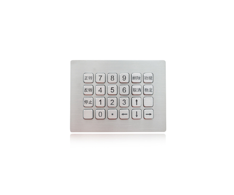 24 Keys Waterproof Metal Keypad Durable Stainless Steel Numeric Keypad