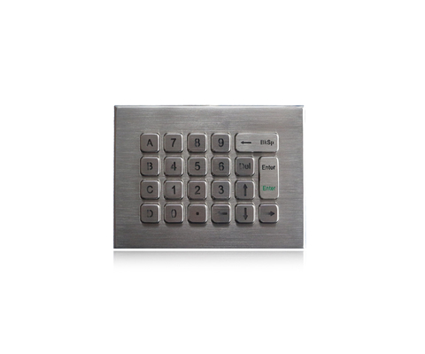 Military Level 22 Keys Numeric Key Pad IP68 Dynamic Metal Keypad