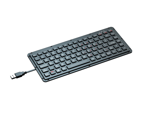 87 keys Silicone Rugged Keyboard Carbon On Gold Key Switch Technology