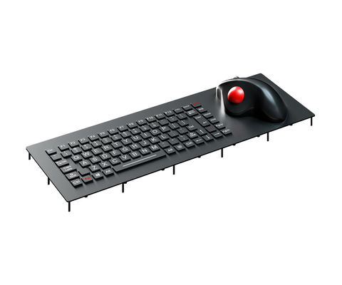 IP65 EMC Keyboard IEC60945 Marine Keyboard USB 2.0 Interface With Trackball