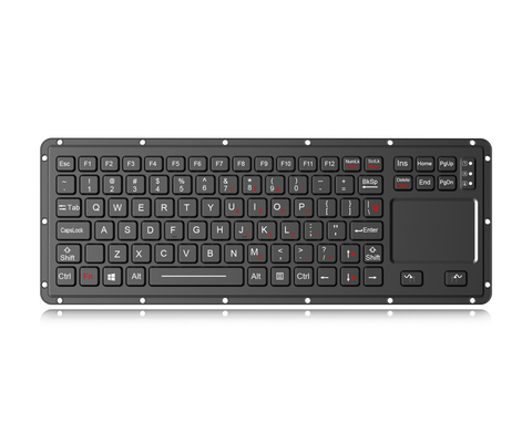 Rugged Silicone Industrial Keyboard With Backlight, Touchpad Keyboard