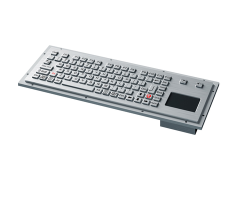 89 Keys Backlit USB Keyboard IP65 Dynamic Waterproof With Ruggedized Touch Touchpad