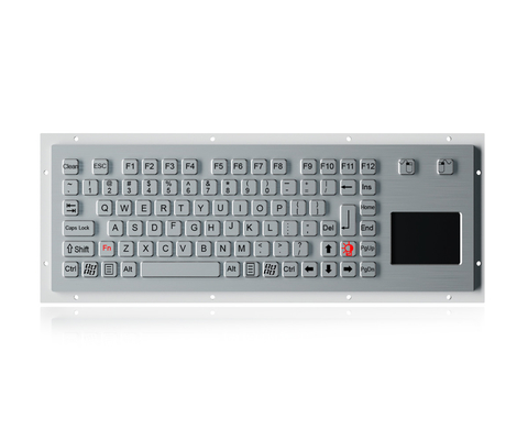 89 Keys Backlit USB Keyboard IP65 Dynamic Waterproof With Ruggedized Touch Touchpad