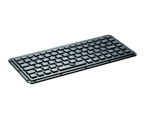 Embedded Silicone Industrial Keyboard With Blue Trackpoint And Carbon-On-Gold Switches