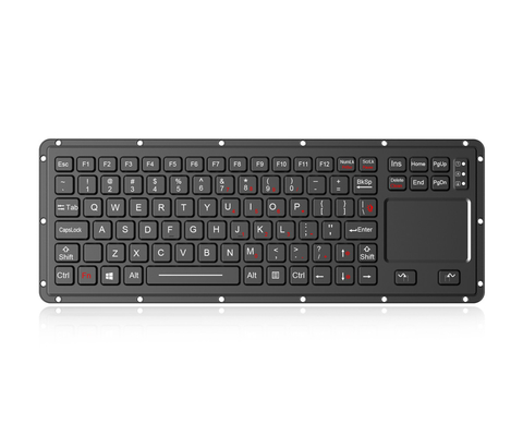 MIL-STD-461G MIL-STD-810F Compliant Military Rugged Keyboard with Touchpad 315.0mm x 108.0mm L x W