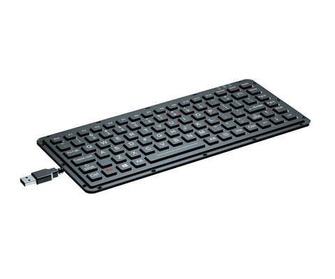 White Backlight Rugged Military Keyboard MIL-STD-461G And MIL-STD-810F With Touchpad