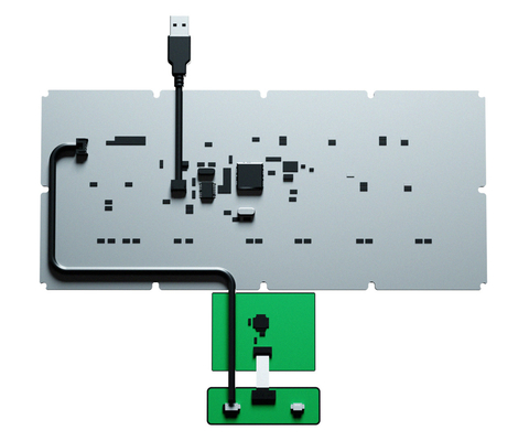 Sealed And Durable Industrial Keyboard With Touchpad And 2 Mouse Keys For Harsh Environment